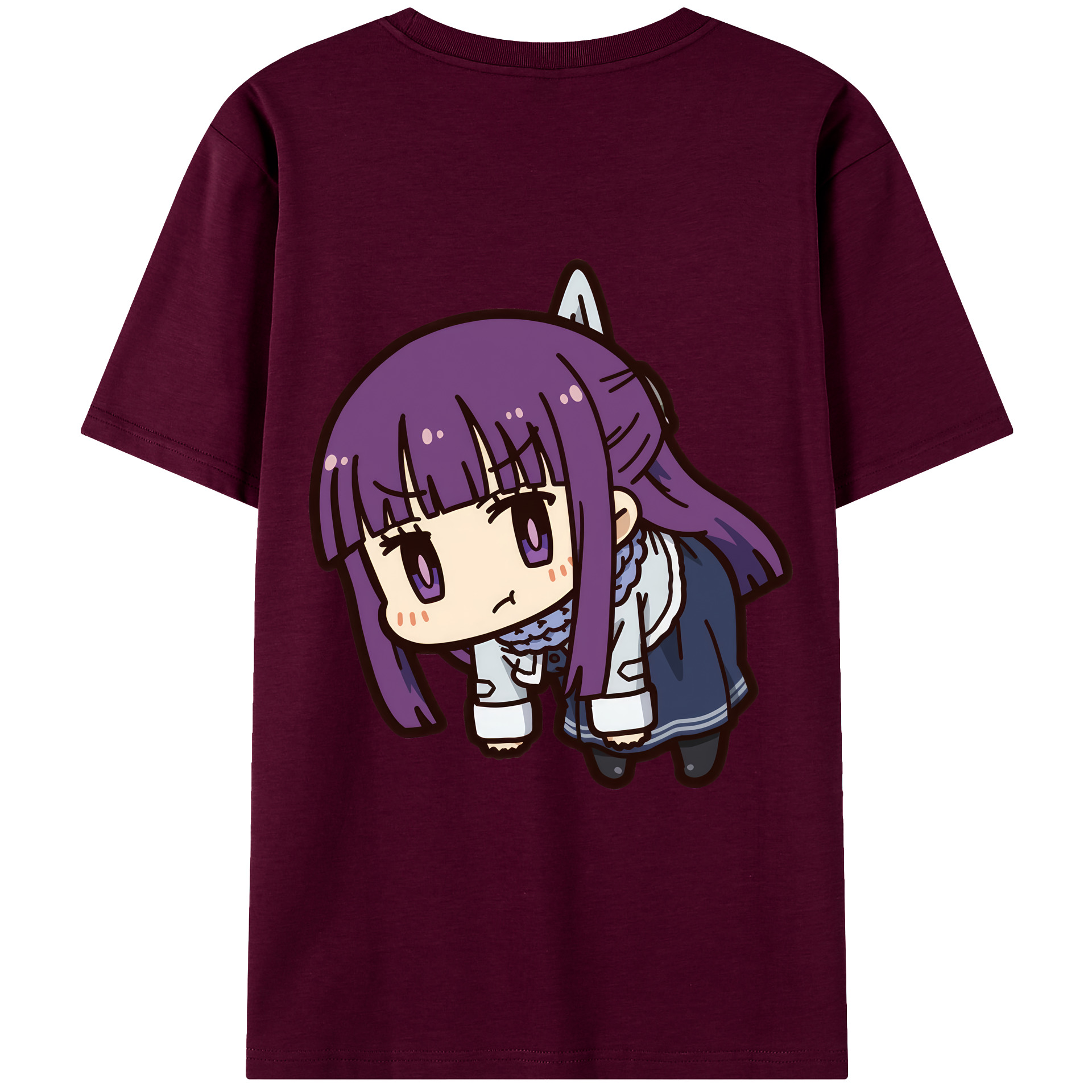 （画像用） 葬送のフリーレン Frieren レディース半袖Tシャツ(バックプリント)